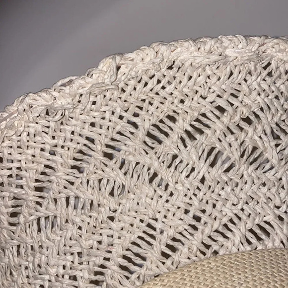 NINE WEST off white straw hat - Picture 7 of 7